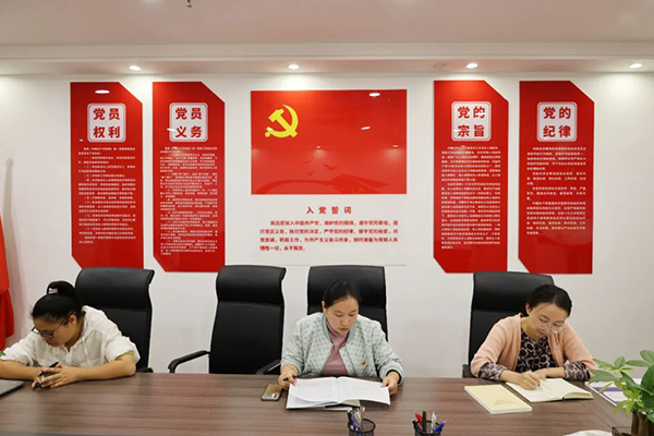 安博电子党支部开展《习近平法治思想学习问答》专题学习研讨会